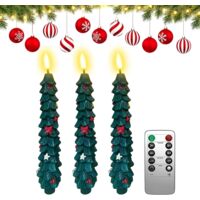 Bougies LED Sans Flamme - Bougies Électriques pour Sapin de Noël avec