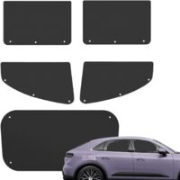 Lot de 5 pare - soleils pour pare - brise - avec ventouses - rideaux brise