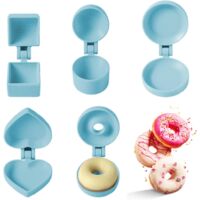 Moule À Cake - 5 Pièces Moule Rond Facile À Utiliser Pour Cake - Accessoire