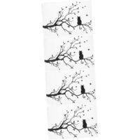 4pièces Autocollant Mural Chat Sur Arbre Décoration Peel and Stick Étanche
