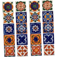 20pièces Autocollants Muraux Auto - adhésifs Style Marocain Pour De Cuisine