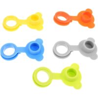 5 Pièces Silicone Bath Tub Drain Plug Leakproof Soft Silicone Basin Hole