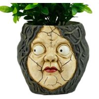 Jardinière en Forme De Visage Tête - Jardinière Visage Résine Abstraite -