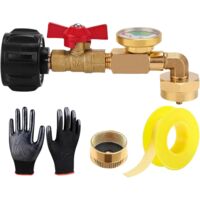 Raccord De Remplissage Propane - Rechargeur avec Valve Et Manomètre -