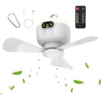 Ventilateur De Plafond Alimenté Par Batterie - Ventilateur à Gazebo avec