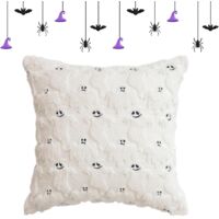 Housse De Coussin Halloween - Housse de Coussin Fantôme 45x45 cm - Doux