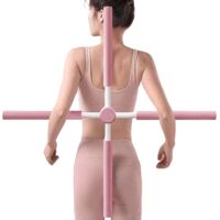Bâton d'Étirement - Bâton Pilates Télescopique - Correcteur de - pour Yoga