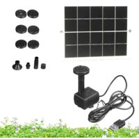 Pompe Solaire pour Bassin - 15W Pompe à Eau Solaire pour Bassins Extérieurs