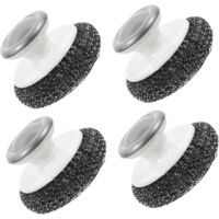 Lot De 4 Brosses De Nettoyage en Fil d'acier pour Casseroles Poêles Poêles