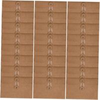 30 pièces Enveloppes Vintage Kraft pour Invitations Cartes Remerciement