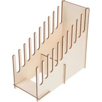 Porte-Cartes De Visite en Bois : Présentoir De Bureau en Bois pour Cartes,