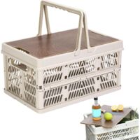 Boîte De Rangement Camping, Caisse Camping Pliable, Caisses Utilitaires