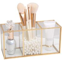 Porte Maquillage Organiseur Maquillage, Rangement Maquillage Pinceaux en