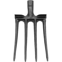 Fourche à Bêcher Acier à Dents pour Ameublir et Retourner