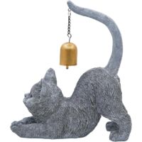 Statuette de Chat en Étirement - Statue De Chat Décorative
