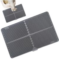 Tapis de litière pour chat - Grand tapis pliable pour le