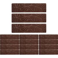 Revêtement d'Escalier Moquette - 15 Pièces Adhésifs à