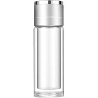 Gourde en verre avec séparateur pour thé dans la voiture