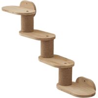 murale pour chat Meuble pour chat en bois flottant escalier