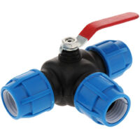 Raccord en T pour tube à âme en acier de 32 mm