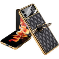 Étuis en cuir pour téléphone portable Samsung Z Flip 4