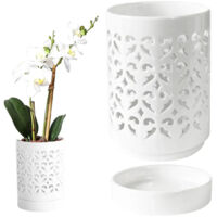 Pots à orchidées avec trous pour les orchidées.