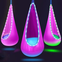 Hamacas Colgante avec clairage LED Columpios Sillas Si
