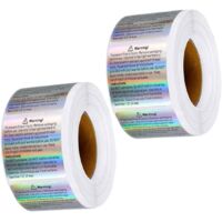 Rouleaux tiquettes pour Bougies Stickers Holographiques R