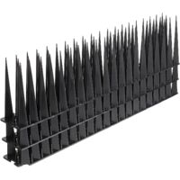 de 3 Bandes Anti Oiseaux Noires en Plastique 10 CM Pointes