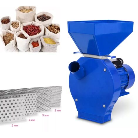 Neche – Moulin à grains électrique 1100W – Débit 240 kg/h – Lame en acier inoxydable – 4 tamis pour différents meulages