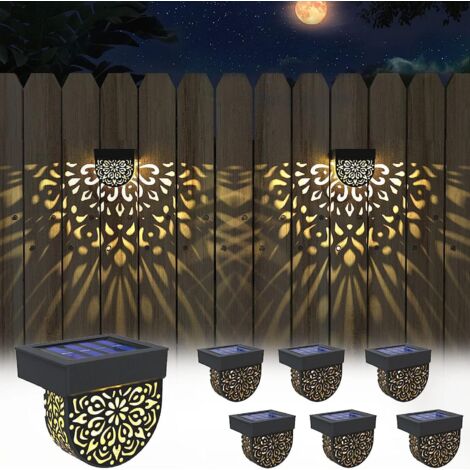 Lifeel solarlaterne für außen 6 Stück Solare Wegebeleuchtung Solarlampen für Außen Solarleuchten Garten Dekorative Solarlampe LED Gartenleuchte wasserdichte WegeleuchteGartendeko für Außen Terrasse
