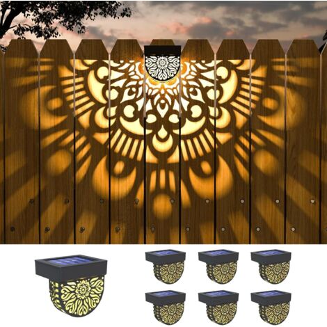 Lifeel solarlaterne für außen 6 Stück Solare Wegebeleuchtung Solarlampen für Außen Solarleuchten Garten Dekorative Solarlampe LED Gartenleuchte wasserdichte für Außen Terrasse (mandala2) (1/5)