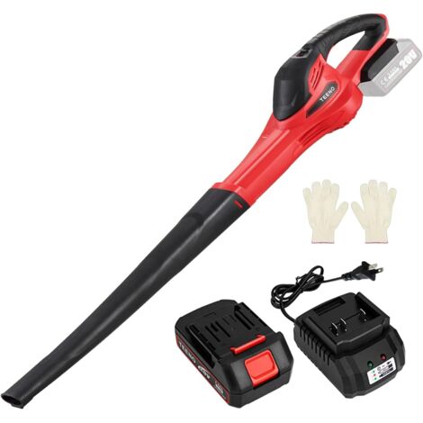 Teeno – Souffleur de feuilles sans fil 20V – Moteur 13000 tr/min – 18 min autonomie – Léger 2,1 kg – Idéal pour débris et feuilles
