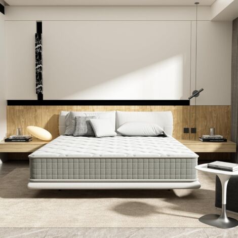 Matelas Mémoire 90 x 190cm DEWINNER - épaisseur 30 CM - Matelas à Mémoire en Mousse - 7 Zones - Fermeté Moyenne - ones de confort adaptative - Anti-acariens (90x190x30cm)