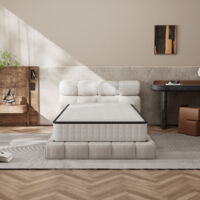 Dewinner – Matelas mémoire de forme 90 x 200 cm – Épaisseur 22 cm – Haute résilience – Housse respirante anti-acarien – Matelas réversible