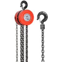Dewinner – Palan manuel à chaîne 1 tonne – Crochet pivotant 360° – Chaîne G80 en acier au manganèse – Levage max 6m – Utilisation en milieu professionnel