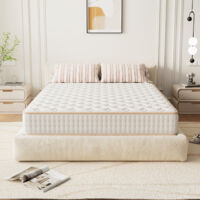 Dewinner – Matelas mousse mémoire 90x190 cm – Épaisseur 18 cm – Ultra respirant – Réversible – Anti-acarien et hypoallergénique