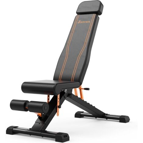 Panca per Manubri Pieghevole 400 kg, panca Fitness Regolabile per Allenamento Completo del Corpo, panca Multifunzione panca Inclinata, per Casa o Palestra, 190 cm Schienale