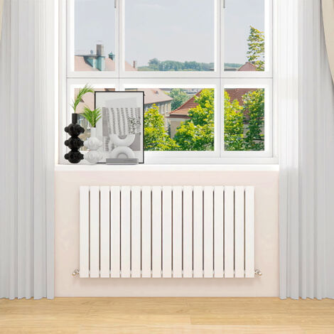 AVER-GROWTH White Radiator Horizontal Flat Panel Single Panel Rad 600x1156mm (1/5)