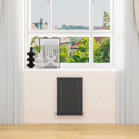 AVER-GROWTH Anthracite Radiator Horizontal Flat Panel Single Panel Rad 600x408mm (1/5)