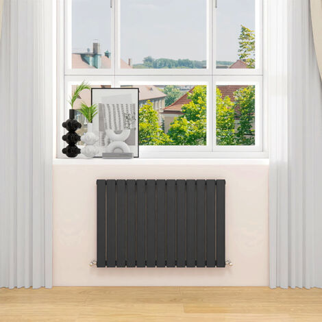 AVER-GROWTH Anthracite Radiator Horizontal Flat Panel Single Panel Rad 600x884mm (1/5)