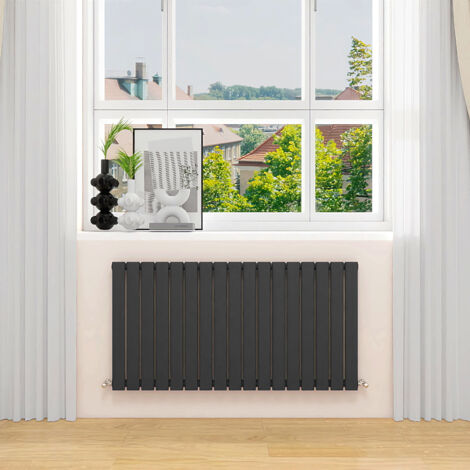 AVER-GROWTH Anthracite Radiator Horizontal Flat Panel Single Panel Rad 600x1156mm (1/5)