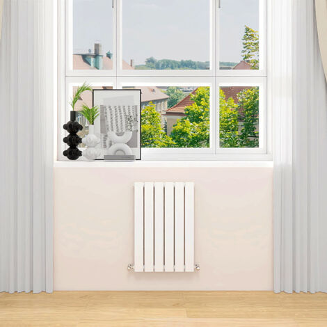 AVER-GROWTH White Radiator Horizontal Flat Panel Single Panel Rad 600x408mm (1/5)