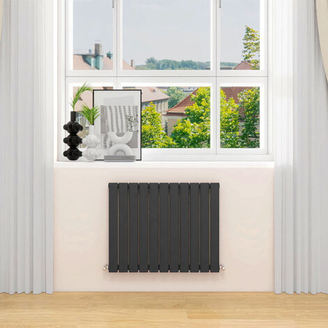 AVER-GROWTH Anthracite Radiator Horizontal Flat Panel Single Panel Rad 600x748mm (1/5)