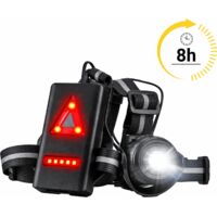 Eclairage torse et dos RUN-700 - Gilet de sécurité rechargeable
