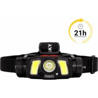 Lampe frontale 2 en 1 vélo HYBRIDE600 - 300 lumens / Rechargeable