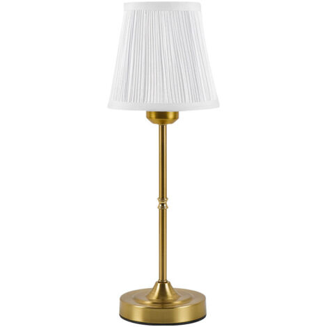 Crea – Lampe de chevet en tissu nordique rechargeable USB – Gradation 3 couleurs – Design détachable pour ambiance chaleureuse – 43 x 15 x 12 cm