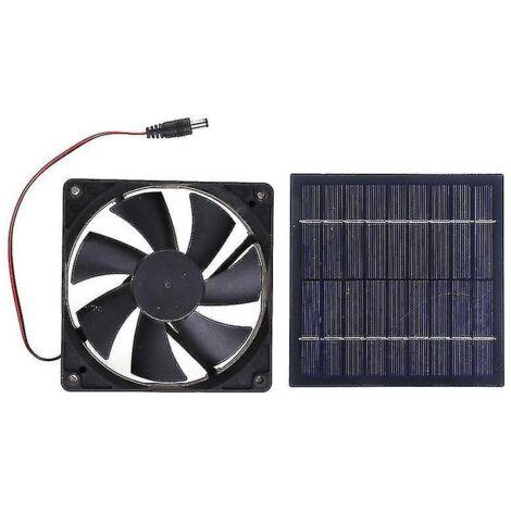 Crea – Ventilateur d'extraction solaire 20W – Étanchéité IP65 – Panneau solaire pour cuisines, serres et animaleries – Circulation d'air efficace