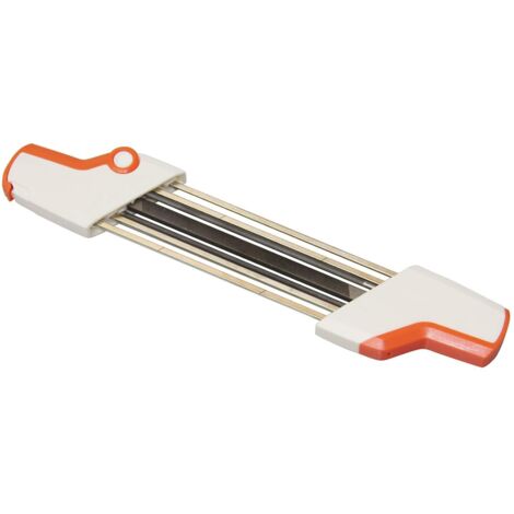 Pour aiguiseur de tronçonneuse Stihl compatible avec chaîne de tronçonneuse Stihl 3/8inp, lime facile Stihl 2 en 1 4,0 mm
