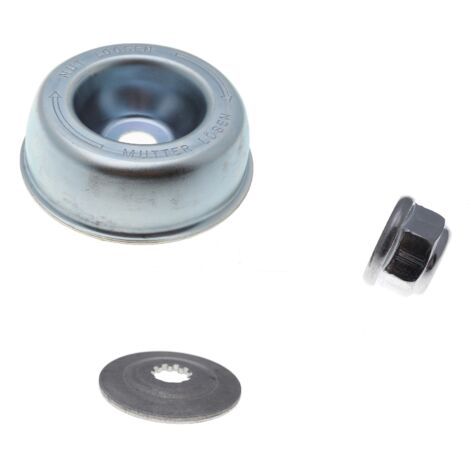 Jardiaffaires – Kit de fixation lame débroussailleuse – Compatible Stihl FS36/FS40/FS44/FS80 – Écrou M10x1 et rondelle de pression inclus